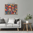 Posterizer 1 pcs- psychedelic funky hippie colorful rainbow mushrooms 3-Fantasy & Fiction Art-Retro Art- Living Room Bedroom Decor- unframed wall ...