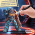 PANDAFLY Drybrush Set - 3 Sizes Hobby Detail Paint Brush Set, Acrylic Paint Brushes for Tabletop & Wargames, 40k, DND Miniatures, Citadel, Scale M...