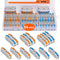 54PCS Lever Wire Connectors, 1 to 1 Inline Electrical Lever Wire Connectors kit for Quick Connect, pushin Compact Splicing Lever Wire Connectors, ...