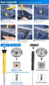 Jeans Button Replacement No Sew: YUANHANG 24 Sets Metal Buttons for Pants - Instant Adjustable Button - Tighten Waist Size by 1 Inch or Extend an ...
