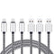 Ailun USB Type C Cable 6ft 3Pack High Speed Type C to USB A Sync Charging Nylon Braided Cable for Galaxy S24/S24 Plus/S24 Ultra/S23/S22/S21/S20,Sm...