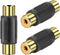 RCA Female to Female Coupler, 3 Pack Audio Video RCA Adapter Connector Gold Plated RCA Jack to Jack Converter RCA Cables Extender for Amplifier, S...