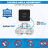 v3 Wyze Compatible Secure Suction Mount (Camera Not Included) – Bracket Shelf with Dual Suction Cups Allows 360 Swivel – Affixes to Window Glass, ...