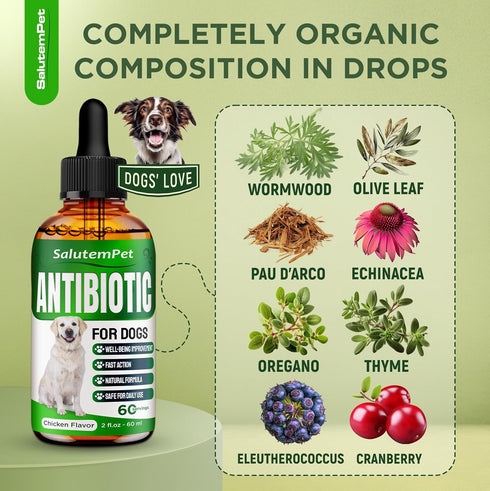 Natural Antibiotics for Dogs | Dog Antibiotics | Supports Dog Allergy Relief | Dog Itch Relief | Dog Allergy Support | Dog Multivitamin | Pet Anti...