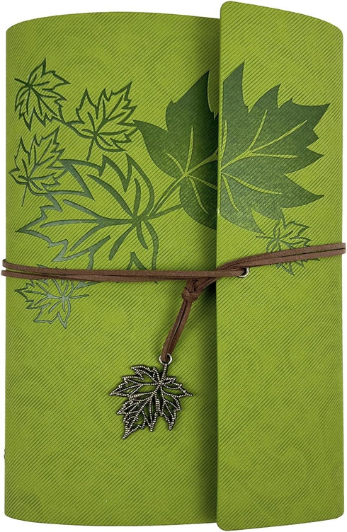 Leather Writing Journal Notebook,Classic Spiral Bound Notebook Refillable Diary Sketchbook Gifts with Unlined Travel Journals to Write in for Girl...