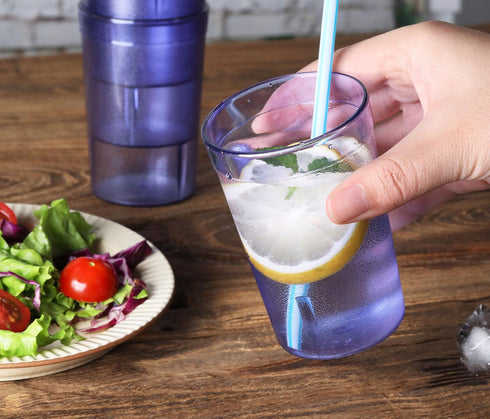 New Star Foodservice | Restaurant-Grade Beverage Tumblers (Blue (Set of 12), 8 oz)...