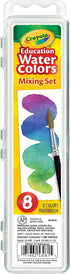 Crayola Watercolor Mixing Set with Taklon Paint Brush, 8 Paint Colors...