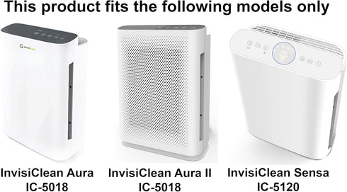 InvisiClean Replacement Prefilter - 4 Pack - Compatible with InvisiClean Aura IC-5018 and Sensa IC-5120 Air Purifiers...