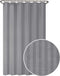 Zenna Home Ultimate Striped Waterproof Fabric Shower Curtain or Liner, 70" x 72" Grey (MSC19089)...