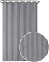 Zenna Home Ultimate Striped Waterproof Fabric Shower Curtain or Liner, 70" x 72" Grey (MSC19089)...
