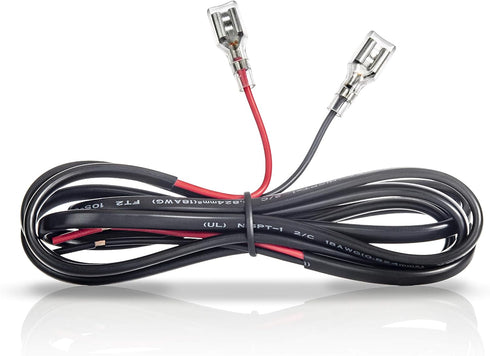 12V Lead Acid Battery Connector Cable, 5 Feet, with 0.250" Quick Connect/Disconnect F2 Type Terminals & Clear Inserts, Sealed Lead Acid Battery Co...