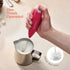 Powerful Handheld Milk Frother, Mini Milk Foamer, Battery Operated (Not included) Stainless Steel Drink Mixer with Frother Stand for Coffee, Latte...