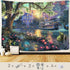 F-FUN SOUL Princess Palace Tapestry, Large 80x60inches Soft Flannel, Psychedelic Island Lake Wall Hanging Tapestries for Living Room Bedroom Home ...