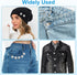 KUNTAERY 8 Sets Button Pins for Jeans, Pants Button Replacement, No Sew Reusable Adjustable Loose Jeans Button Waist Tightener, Reduce Too Big Pan...