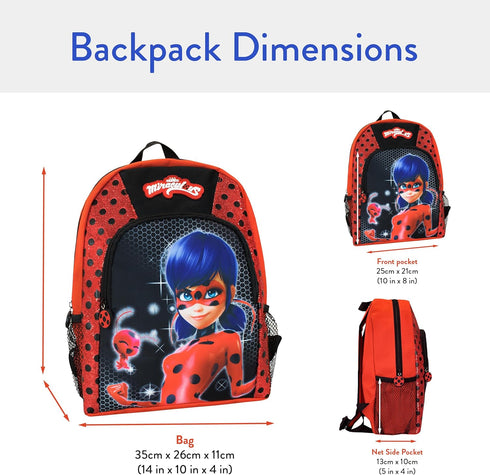 Miraculous Ladybug Kids Backpack Lady Bug...