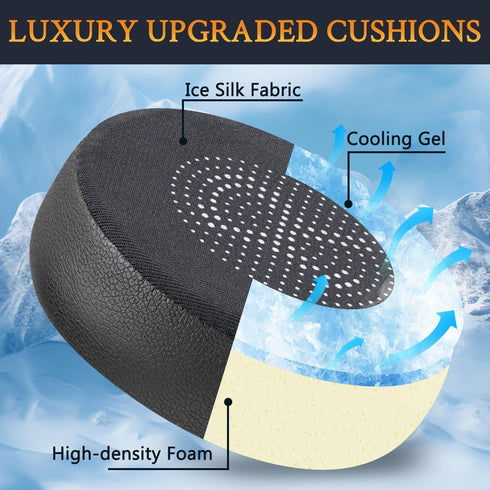 SOULWIT Cooling Gel Earpads Replacement for Jabra Evolve 75(75UC 75MS 75SE) Stereo Wireless Bluetooth Headset, Ear Pads Cushions with High-Density...