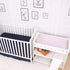 Diaper Changing Pad Cover for Baby Girls Set of 3, Snug Fit 4-sided Contoured Changing Table Pad 16x31 16x32, Fitted Change Pad Sheet Gray Purple ...