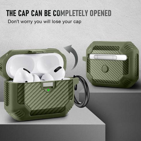 Maxjoy for AirPods 2nd Generation Case Cover with Cleaner Kit Set(10-in-1),Full Body Rugged Hard Shell Protective Case for AirPods Case,Front LED ...
