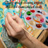 FANDAMEI 20 PCS Round Plastic Paint Tray Palettes, Paint Trays for Kids, Paint Palette Tray, Paint Palettes Paint Pallets with 10 Wells for Adults...