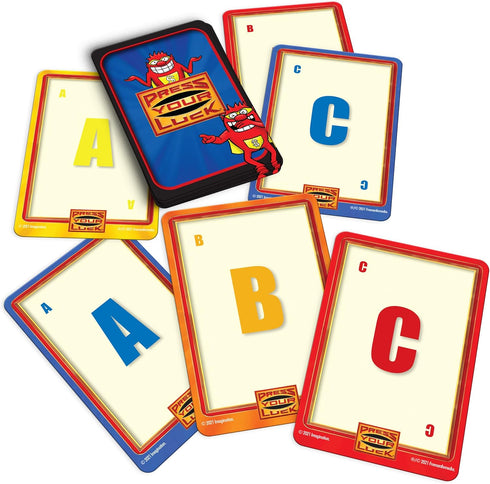 PRESS YOUR LUCK Game Box, Full of Trivia, Tactics, Choices, & Chances, Play with Family & Friends, Classic TV Game Show Travel-Friendly Entertainm...