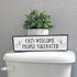 Cats Welcome People Tolerated - Wooden Sign With Metal - Cat Mom Gifts - Cool Gifts For Cat Lovers - Cat Decor - Crazy Cat Lady Gift...