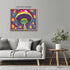 Posterizer 1 pcs- psychedelic funky hippie colorful rainbow mushrooms 1-Abstract & Modern Art-Fantasy & Fiction Art- Living Room Bedroom Decor- un...