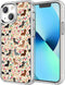 Compatible for iPhone 13 Pro Case, Cute Dog Funny Dachshunds Dog Florals iPhone Case Shockproof Protective Clear Soft TPU Case Gift for Girls Wome...