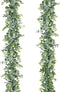 Lvydec 2 Pack Artificial Eucalyptus Garland, Fake Eucalyptus Greenery Garland Wedding Backdrop Arch Wall Decor, 5.5 Feet/Strand Fake Hanging Plant...