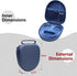 LTGEM Hard Case for Sony WH-CH720N / WH-CH520 / WHCH710N / WH-CH510 Noise Canceling Wireless Headphones - Travel Protective Carrying Case Bag(Blue...