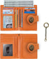 Travelambo Rfid Wallet Women Leather Bifold Compact Small Wallet for Women (Orange)...