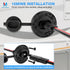 MICTUNING 1FT 14 AWG SAE Socket Sidewall Port to Male Plug 12V-24V Power Cord Quick Connector Extension Cable Harness, Waterproof Dust Cap, for Au...