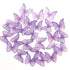 GEORLD Edible Wafer Paper Butterflies Set of 48 Purple Cake Decorations, Cupcake Topper...