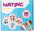 WATINC 5Pcs Embroidery Kit for Kids with Mermaid Patterns Stamped Cross Stitch DIY Key Chain Needle Point Kits Supplies for Sewing Beginners Art C...