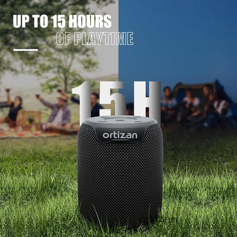 Ortizan Bluetooth Speakers, IPX7 Waterproof Portable Wireless Speaker with Bluetooth 5.3, 15W Stereo Sound, Deep Bass, Dual Pairing, 15H Playtime ...