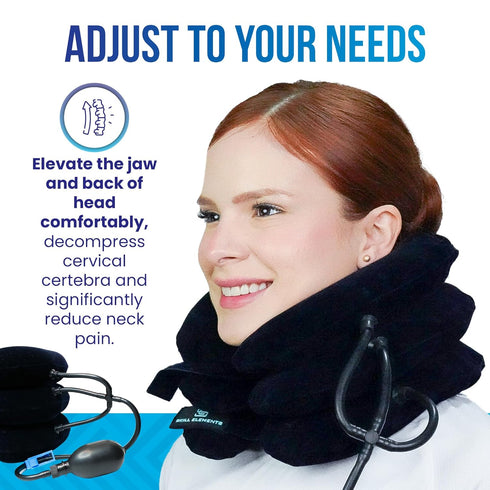 Three Tube Cervical Traction Device - Neck Decompression Devices for Neck Pain Relief - Adjustable Neck Stretcher - Helps to Relieve Pressure on t...