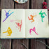 FINGERINSPIRE Gymnastics Painting Stencil 11.8x11.8 inch Plastic PET Painting Stencil 6 Styles Women Gymnastics Template Sports Stencil Large Draw...