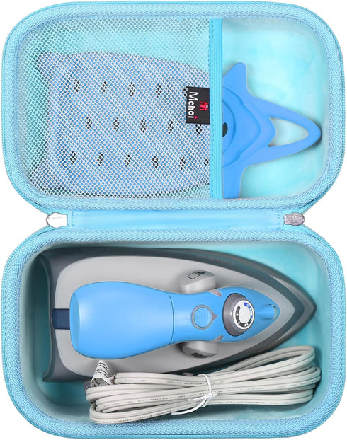 Mchoi Hard Case Suitable for Oliso M3Pro/ M2 Mini Project Steam Iron, Travel Irons Organizer Holders with Mesh Pocket Fits for Solemate, Sewing, Q...
