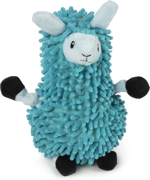 goDog Llamas Noodle Squeaky Plush Dog Toy, Chew Guard Technology - Blue, Small...