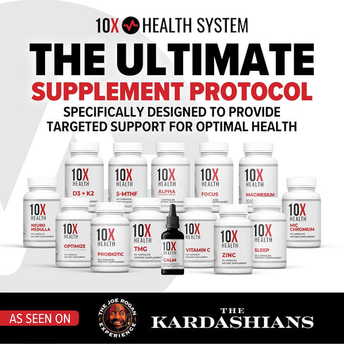 10X Health 5 MTHF Supplement - Methylated Multivitamin with Methylfolate & Magnesium for Brain, Heart Health, DNA & Neurotransmitter Synthesis - B...