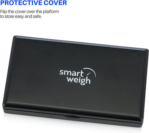 Smart Weigh Digital Pocket Gram Scale, 1000g x 0.1 Grams, Digital Gram Scale, Jewelry Scale, Food Scale, Medicine Scale, Kitchen Scale Black, Batt...