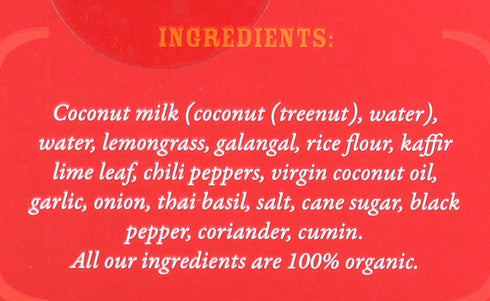 Red Thai Curry Sauce ORGANIC. VEGAN. DAIRY FREE. FOR A QUICK AND EASY MEAL. | 1 x 8.8 oz pouch...