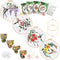 Embroidery Kit for Beginners with Hummingbird Pattern and Instructions,4 Pack Cross Stitch Kits,2 Wooden Embroidery Hoops,Threads and Needles,Need...