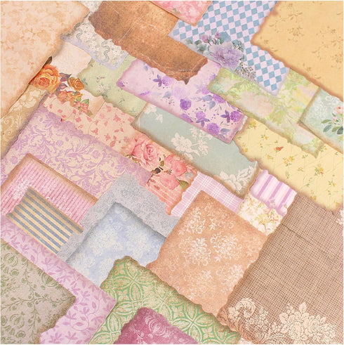180 Sheets Vintage Scrapbook Paper, Journaling Scrapbooking Supplies Craft Paper, Antique Aged Looking Background Paper for Junk Journals Card Mak...