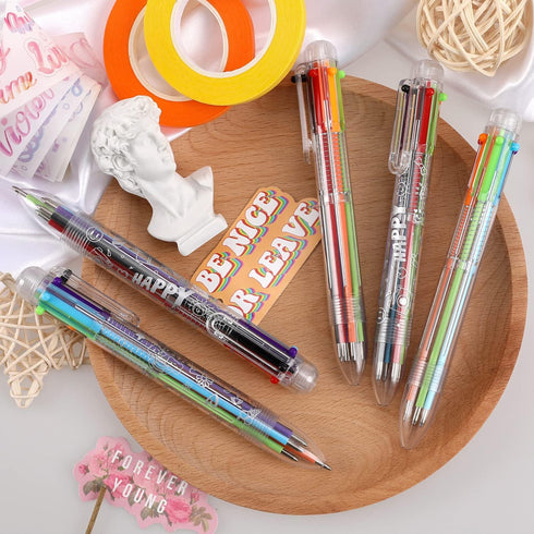 24 Pack Multicolor Pens, Classroom Prizes, Goodie Bag Stuffers for Kids Grils, Valentines Day Cool Gifts...