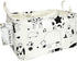 FANKANG Storage Basket,Nursery Hamper Canvas Laundry Basket Foldable with Waterproof PE Coating Storage, Office, Bedroom, Clothes,Toys(L, Rec-cows...