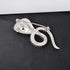 Vintage Enamel Crystal Cobra Snake Brooch Pins Reptile Animal Python Antique Breastpin Costume Jewelry for Women Men...