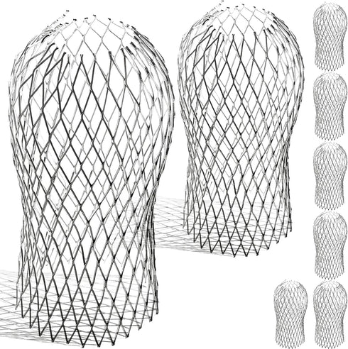 8-Pack Aluminum Gutter Guard Filters - Weather-Resistant Leaf Strainers for Downspouts - Easy Install, Rust-Proof Mesh - 3.5" Width, 6.5" Height...