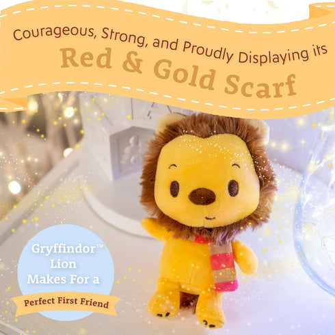 KIDS PREFERRED Harry Potter Gryffindor Lion Plush Stuffed Animal with Red and Gold Striped Scarf Hogwarts House Collectible for Babies, Toddlers, ...