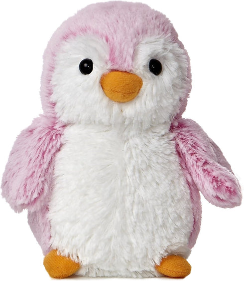 Aurora® Playful PomPom Penguin™ Brights Stuffed Animal - Vibrant Companions - Endless Fun - Pink 6 Inches...