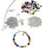 DIY Craft Beading Kit, Everything to Make Cancer Awareness Bracelets, Uses Wire, Crimps and Clasps, Fundraising and Gifts (Multi Colored All Cance...